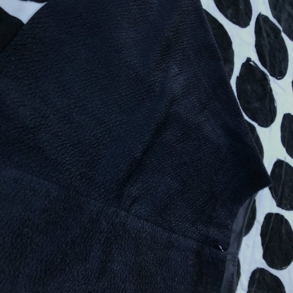 COS Dark Blue Textured Circle Skirt - Picture 6 of 7